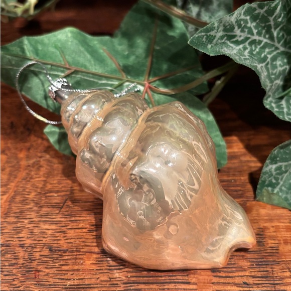 BOMBAY COMPANY VINTAGE SEA SHELL GLASS ORNAMENTS
(4 large) - Picture 15 of 16